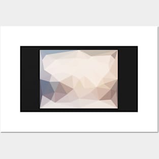 Muted Color Triangles Posters and Art